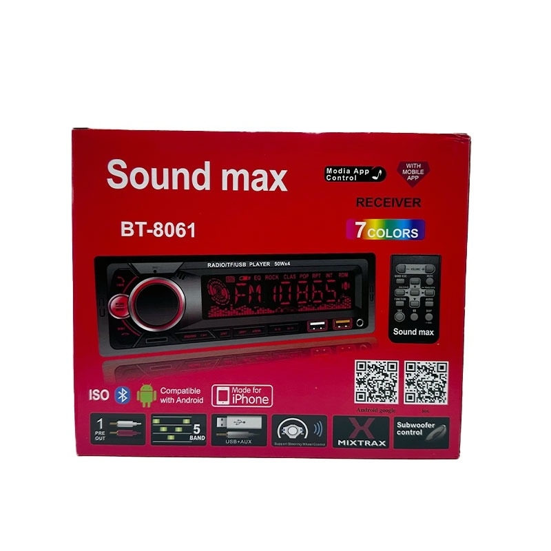 دستگاه پخش خودرو ساند مکس Sound MAX ۸۰۶۱ Bluetooth