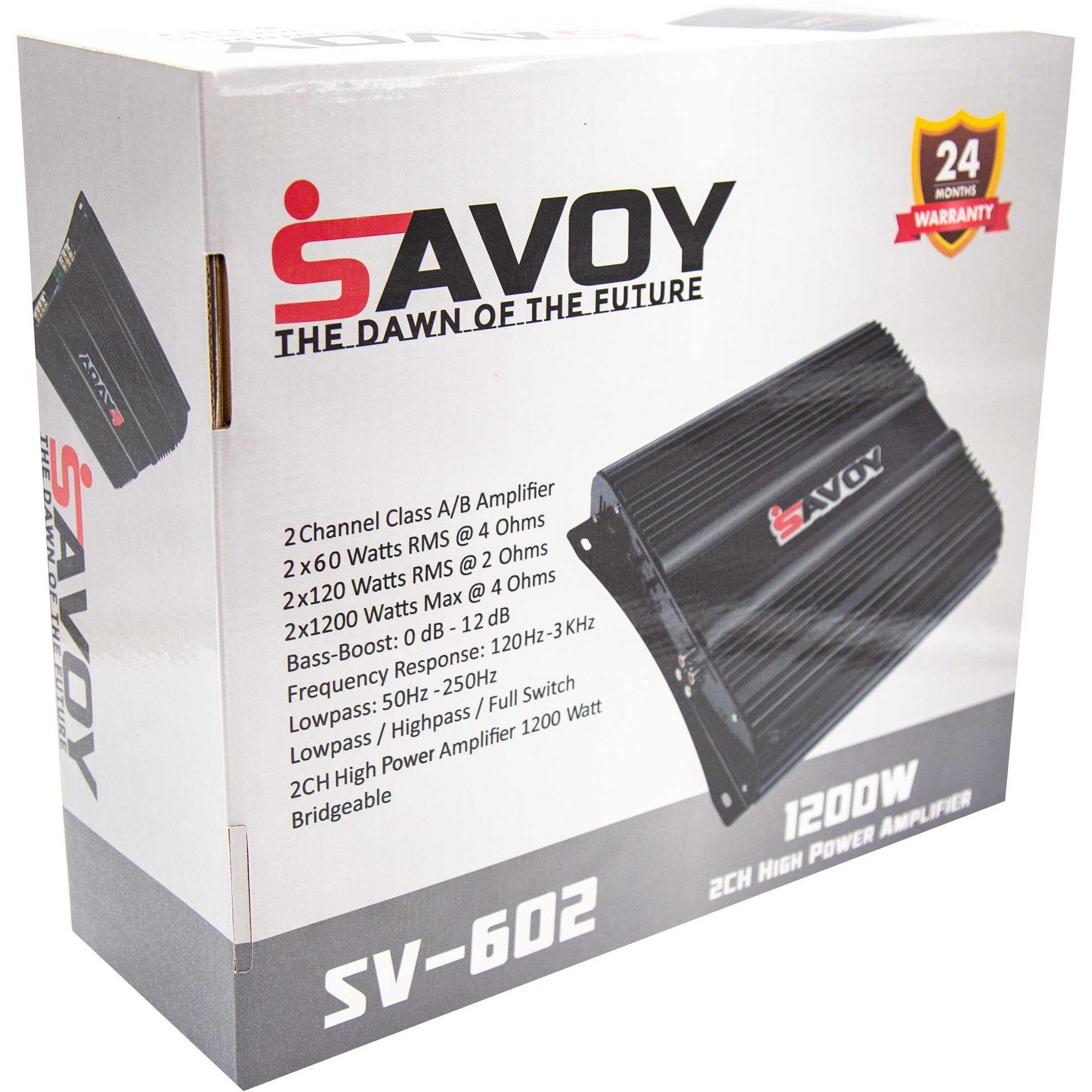 آمپلی فایر خودرو ساووی مدل SV-602- وات۱۲۰۰