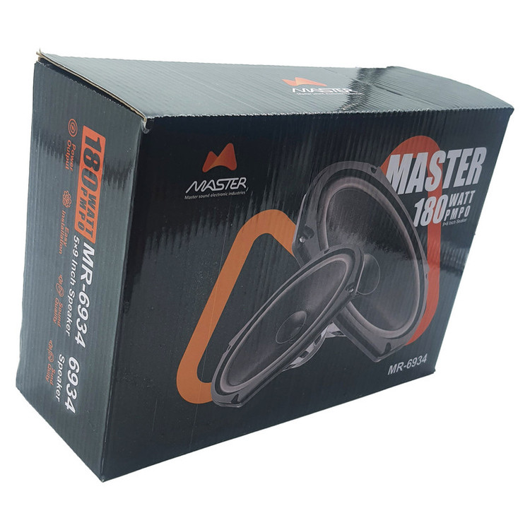 اسپیکر خودرو ماستر مدل MR-6934 سایز 6×9 اینچ بسته ۱عددی
