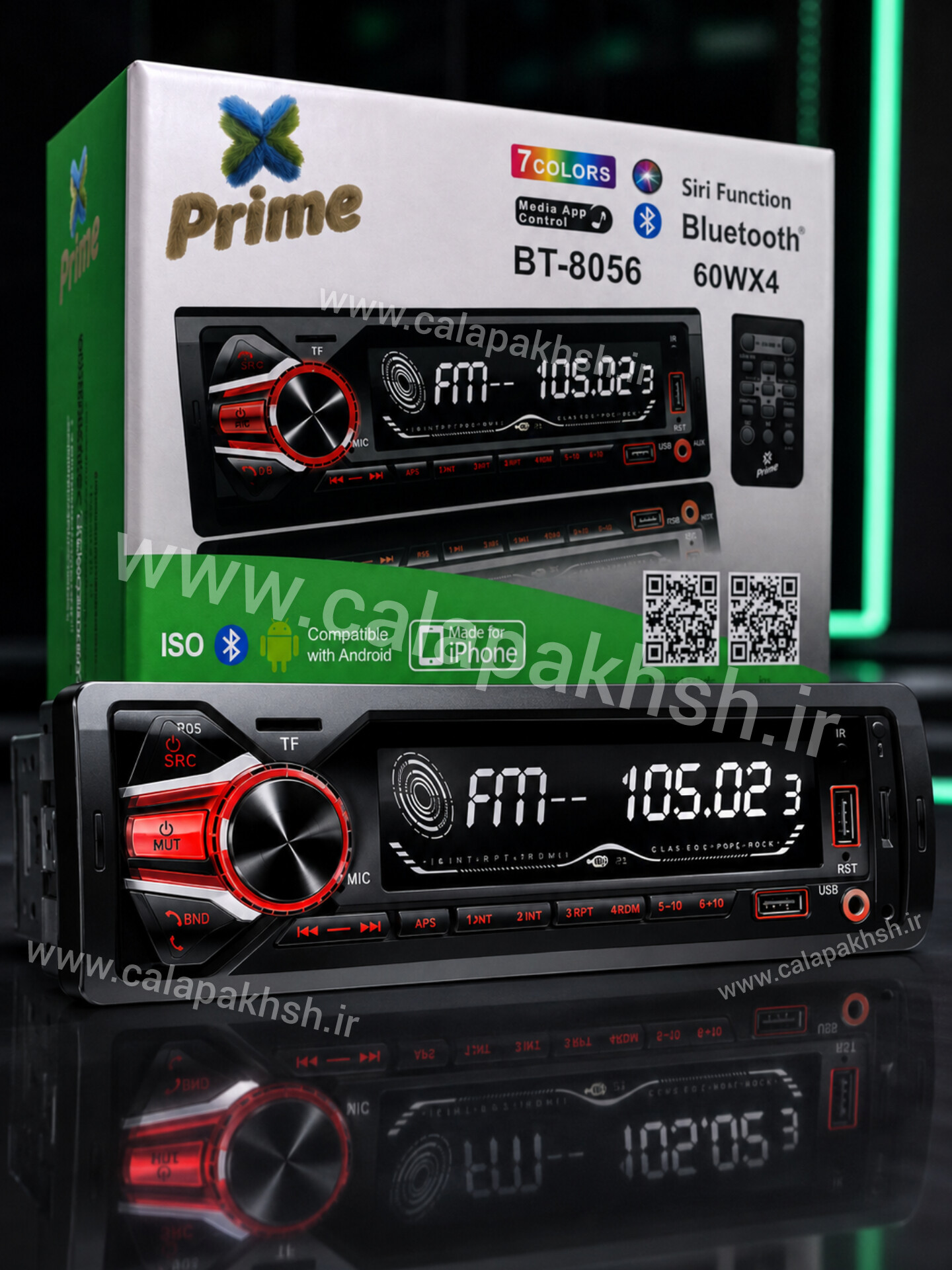 پخش خودرو پرایم BT-8056. دکلس پرایم