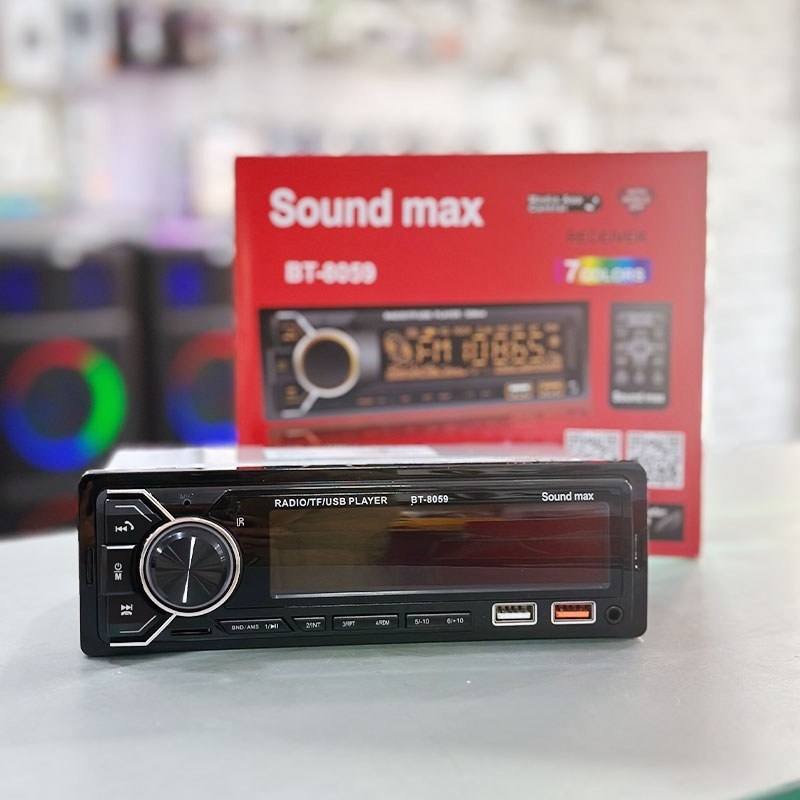 دستگاه پخش خودرو ساند مکس بلوتوثی مدل BT-8059